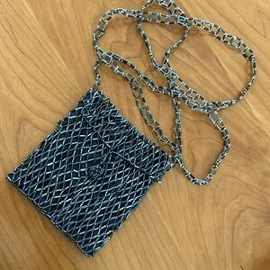 Beaded Black Crossbody Evening Bag Purse